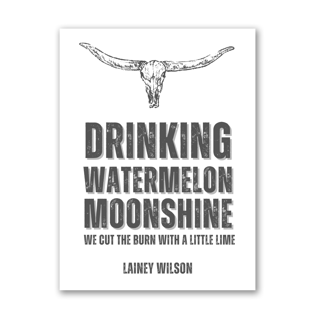 Watermelon Moonshine Print - Lainey Wilson