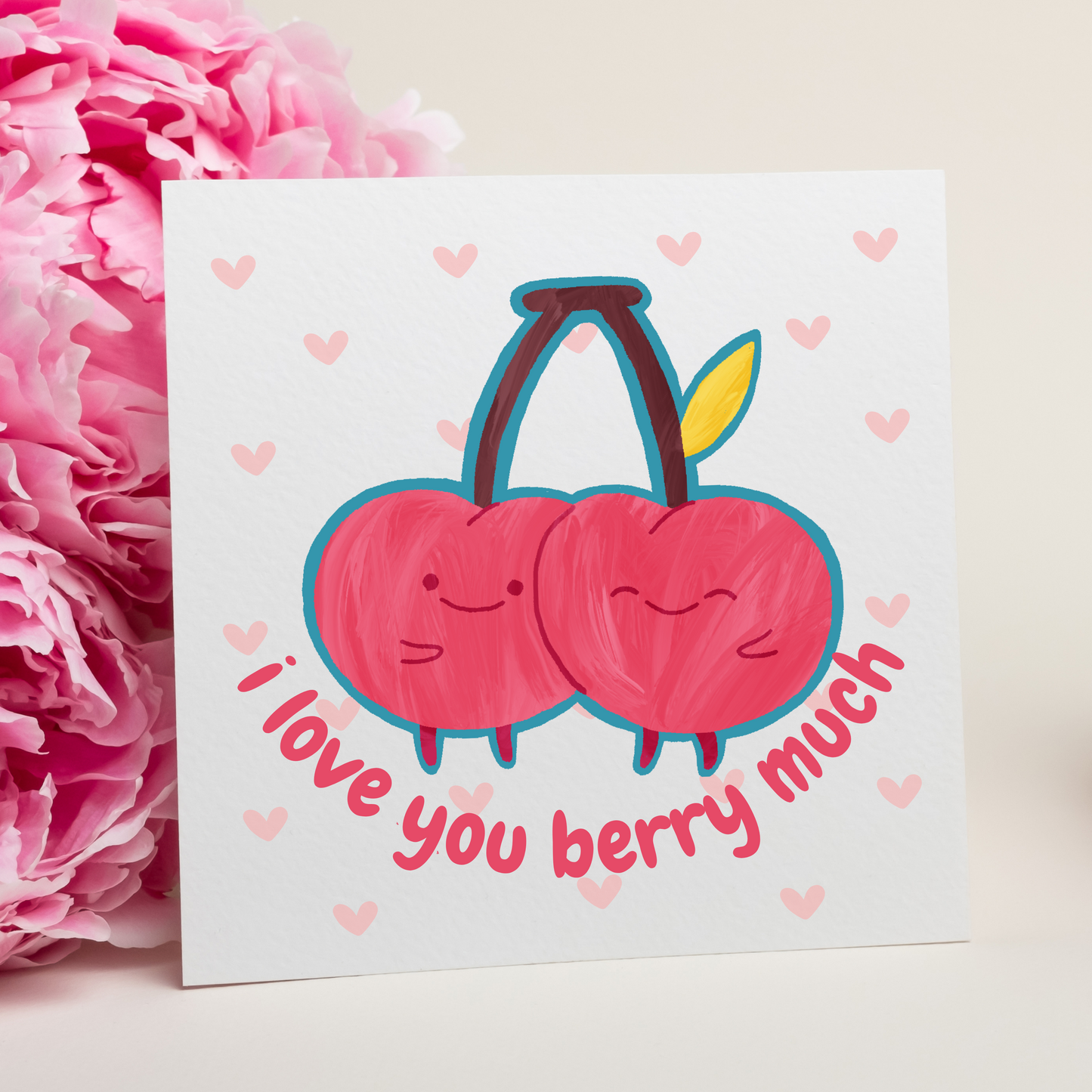 I Love You Berry Much Card