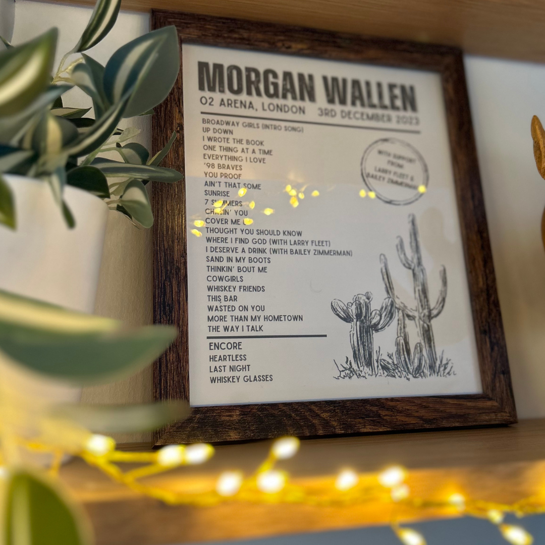 Morgan Wallen Setlist & Frame