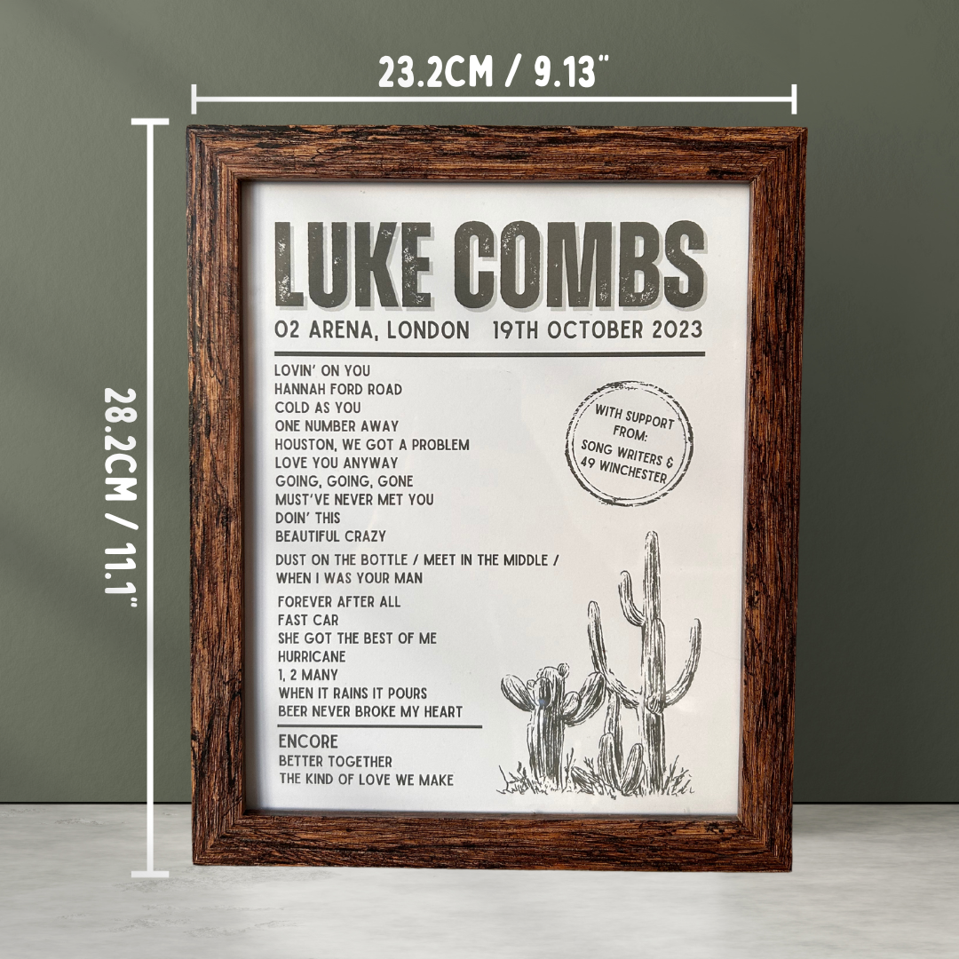 Luke Combs Setlist & Frame