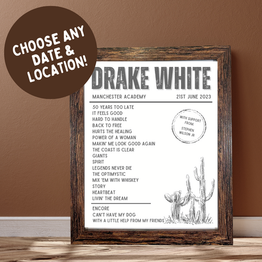 Drake White Setlist & Frame