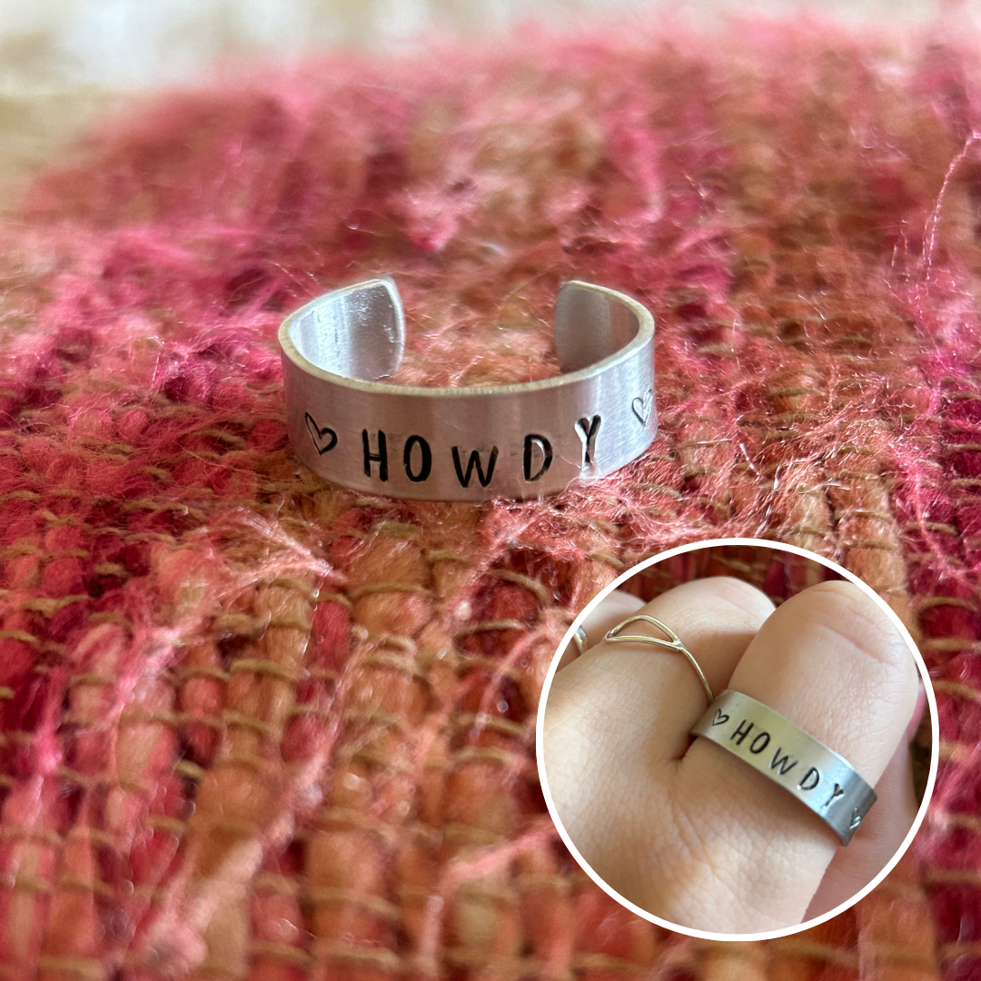 Handstamped Ring