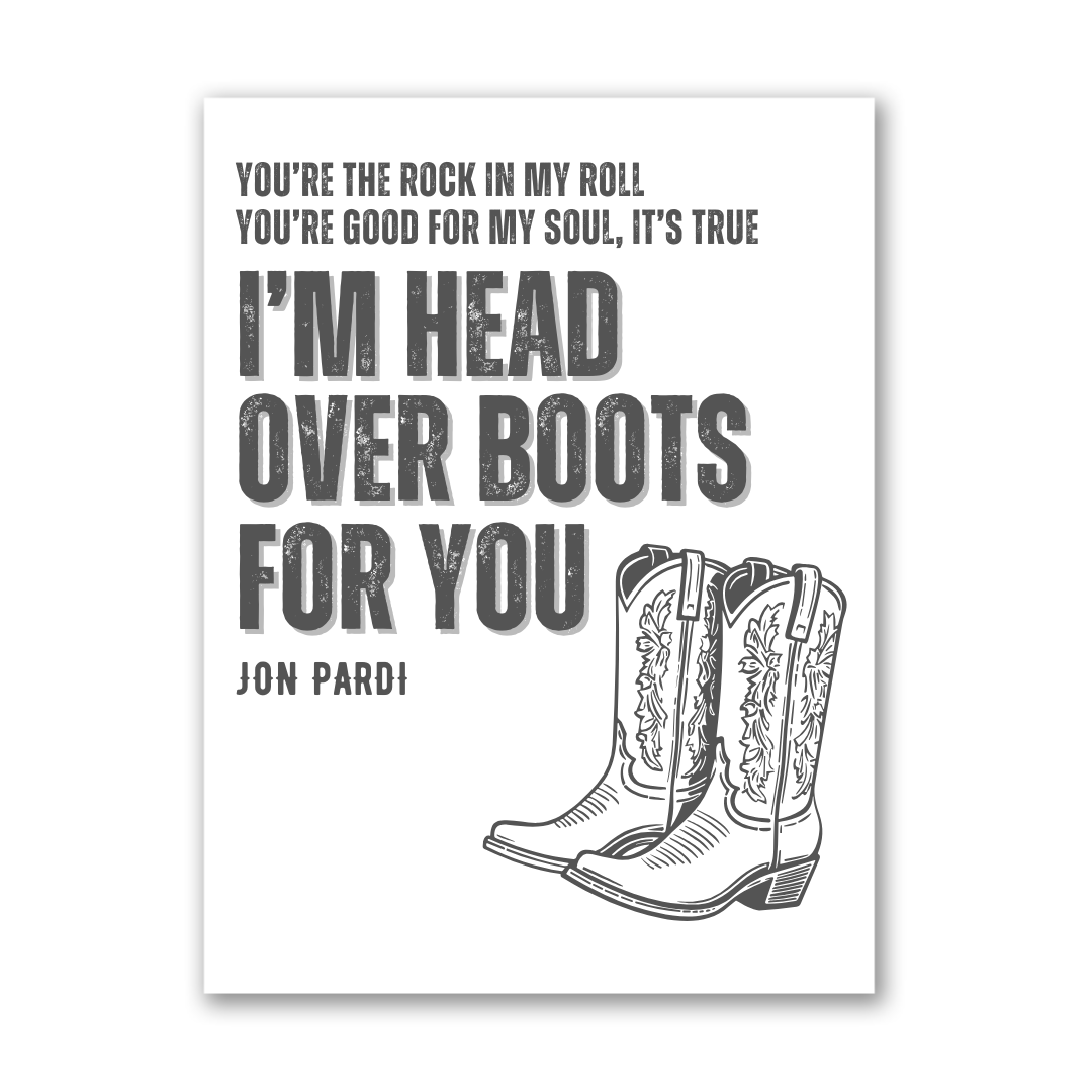 Head Over Boots Print - Jon Pardi